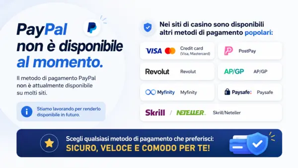casino non aams che accettano paypal