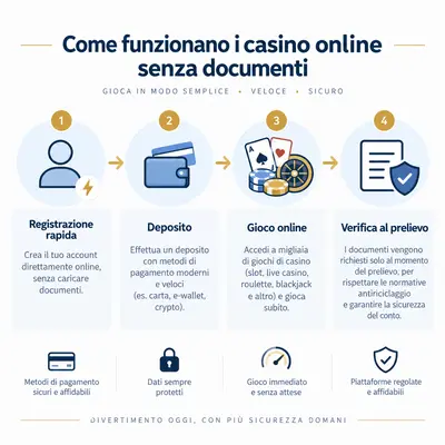 casino senza documenti